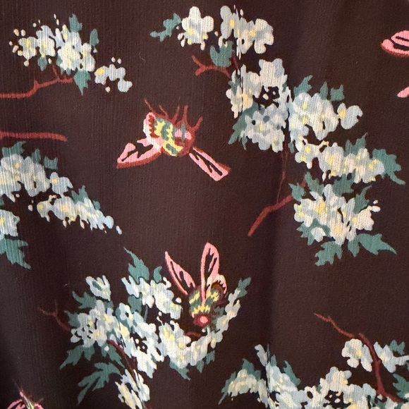 J. Crew Black Floral Maxi Dress in Botanical Bee Print - Picture 5 of 5